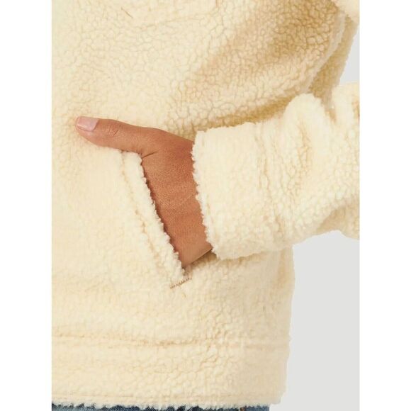Wrangler Retro Cozy Sherpa Jacket Womens XXL White Snap Front - Picture 4 of 10